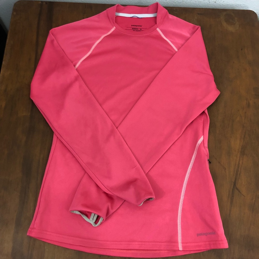 Pink Patagonia thermal baselayer